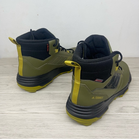 Adidas Mens Size 11 Olive TERREX UNITY LEATHER MID COLD.RDY HIKING BOOTS GZ3936 - Picture 6 of 9